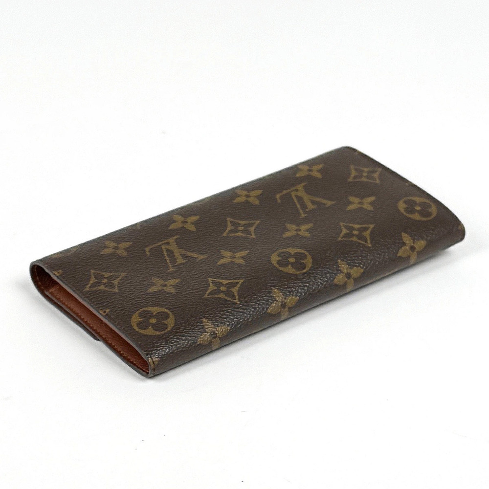 Louis Vuitton Monnaie Bi Porte Long Brown Credit Monogram fold Wallet